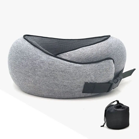 "Travel in Bliss: U-Shaped Memory Foam Neck Pillow for Ultimate Comfort and Cervical Support"